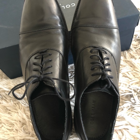 Cole Haan Williams Cap Toe. Size 12 M. Black leather cap toe Oxford. - Picture 6 of 7